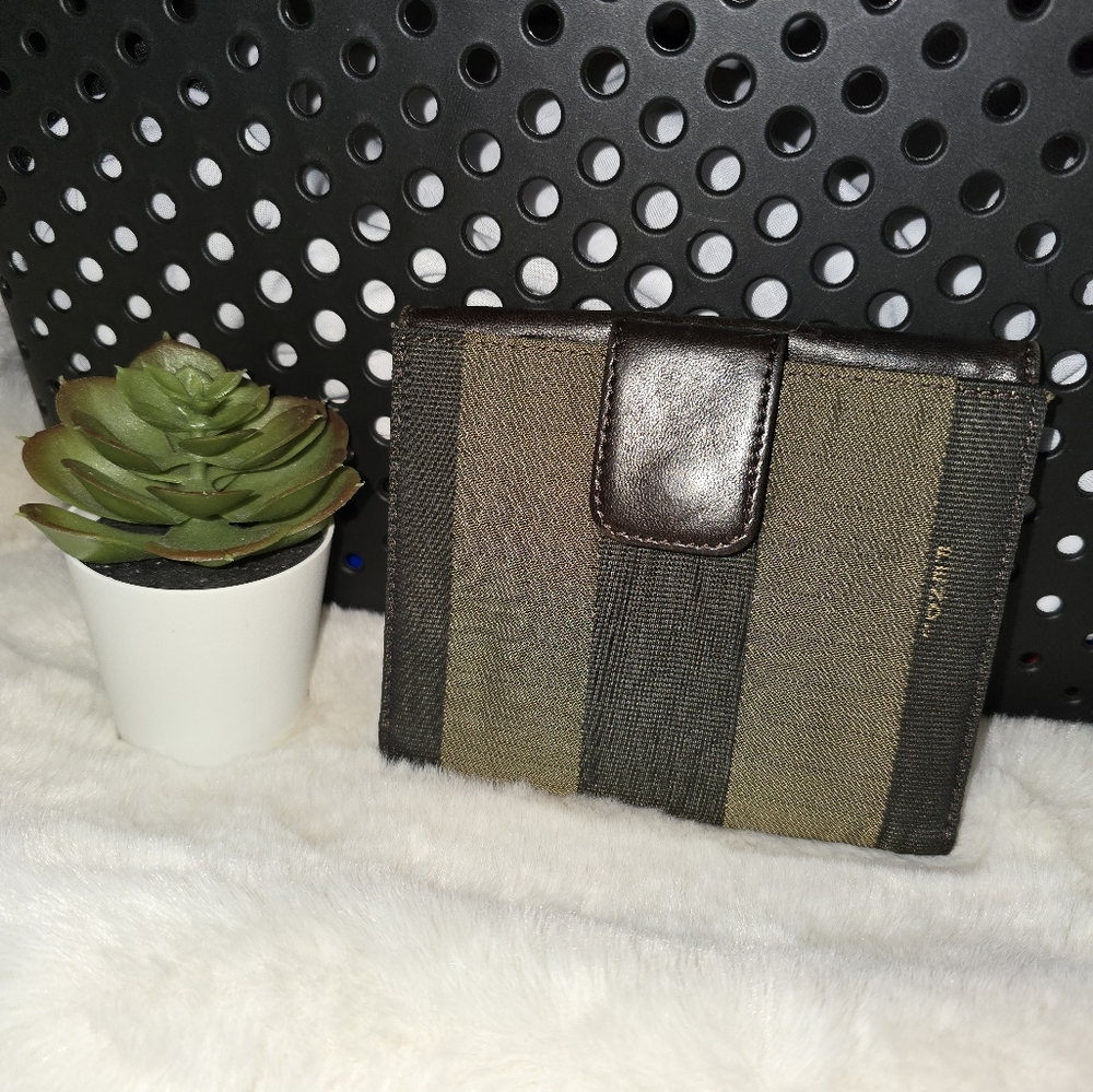 Fendi Pequin Double Snap wallet